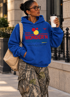 Daily Bread Christian Hoodie – Matthew 6:11 Unisex Faith Streetwear Black / S product mockup