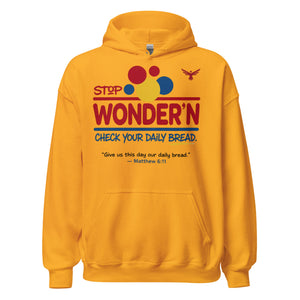 Daily Bread Christian Hoodie – Matthew 6:11 Unisex Faith Streetwear Black / S product mockup