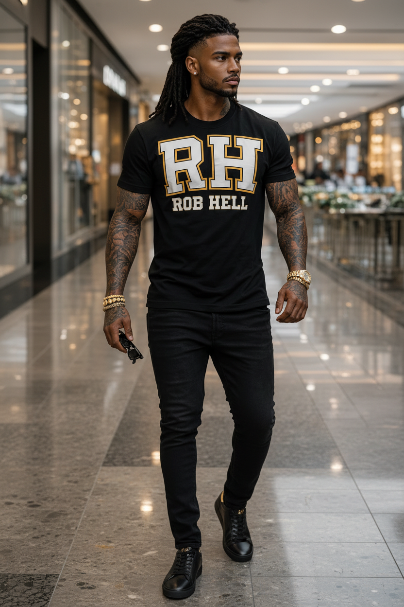 RH Rob Hell™ Collegiate Tee — Saving Souls Luxury Edition