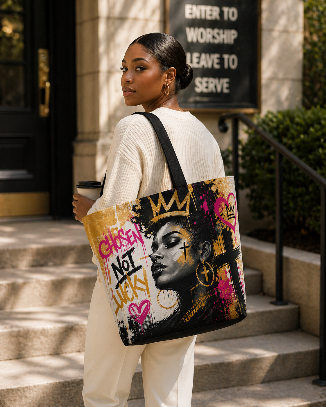 “Chosen Not Lucky” Statement Tote™