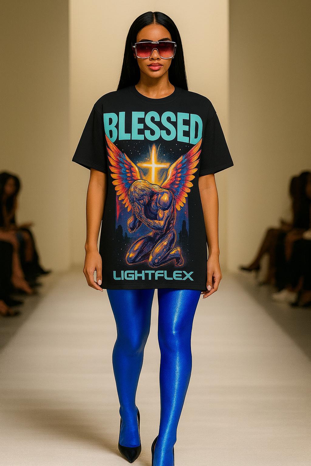 Premium LightFlex “Blessed Kneeling Angel” Graphic Tee