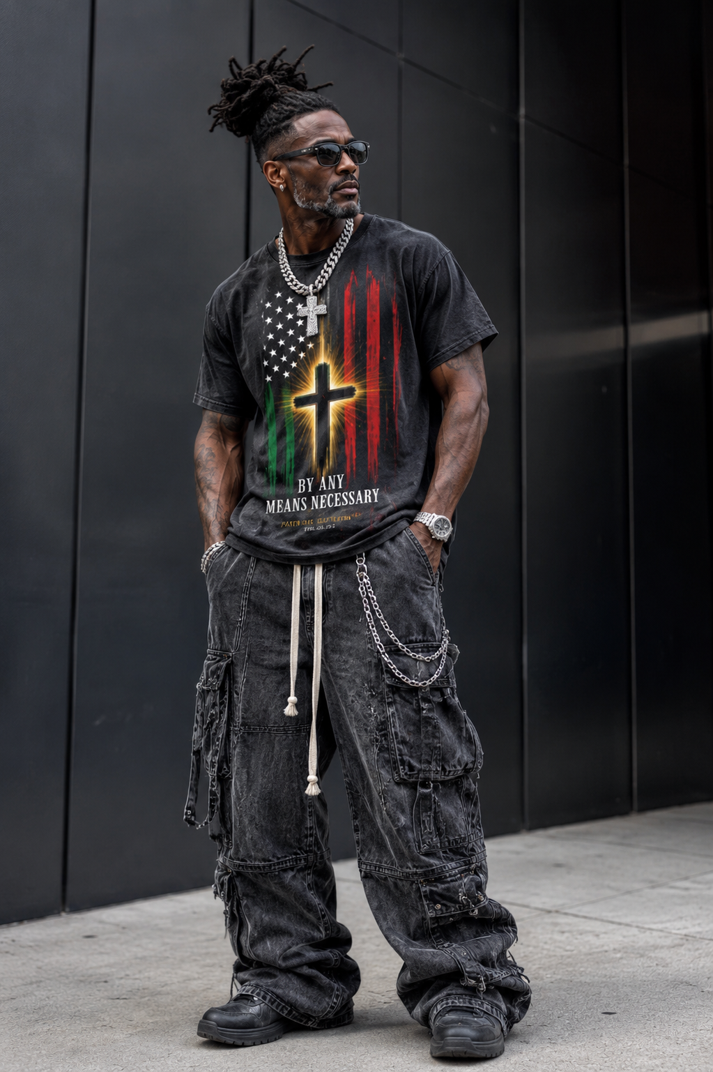 By Any Means Necessary” Pan-African lush Tee