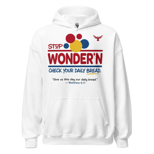 Daily Bread Christian Hoodie – Matthew 6:11 Unisex Faith Streetwear Black / S product mockup