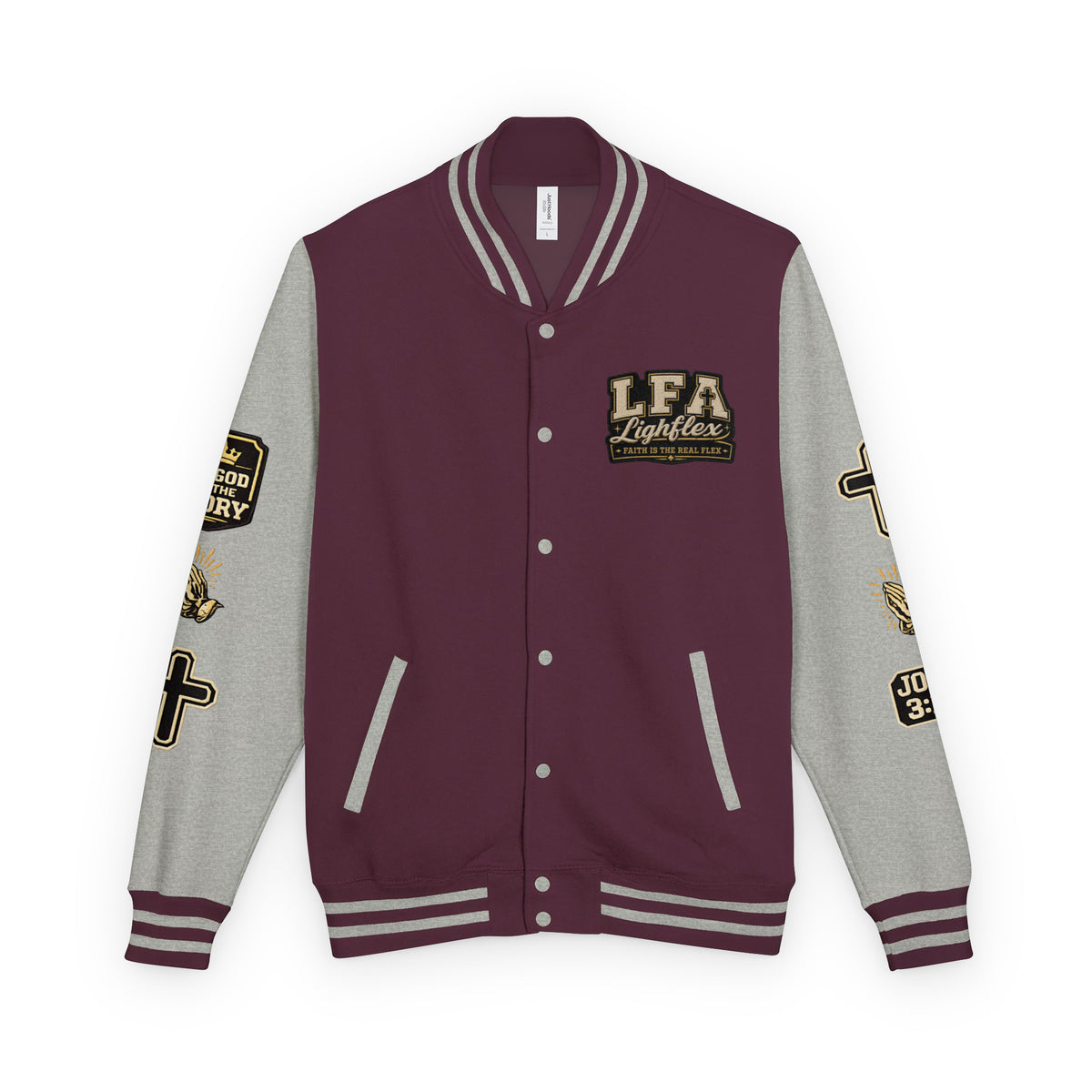 Heavyweight letterman jacket S product mockup